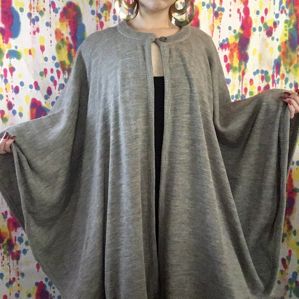 Mary’s Heather Gray Poncho